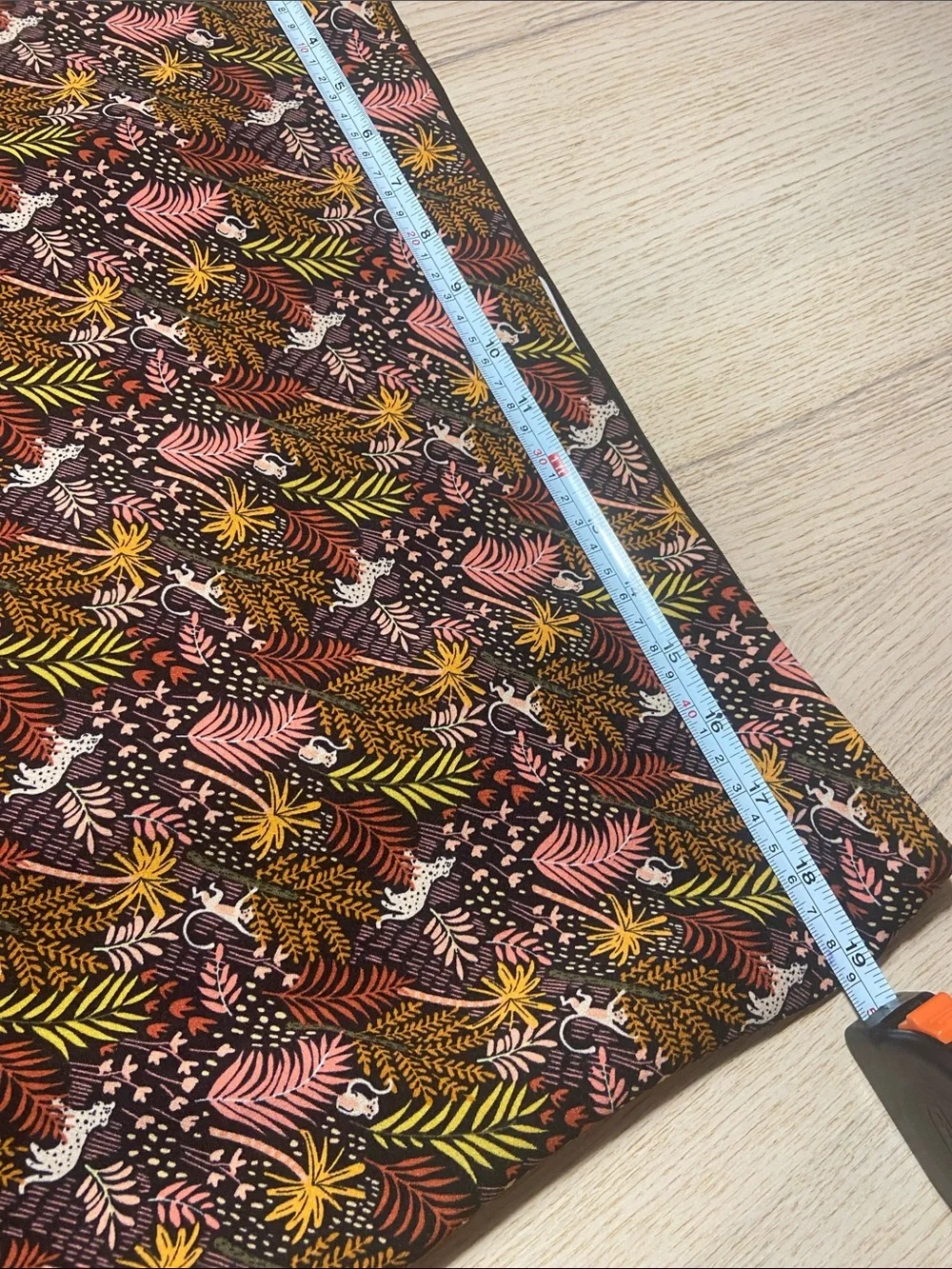 LOFT Floral Botanical Print Bedding in Brown, Pink and Yellow Midi Skirt